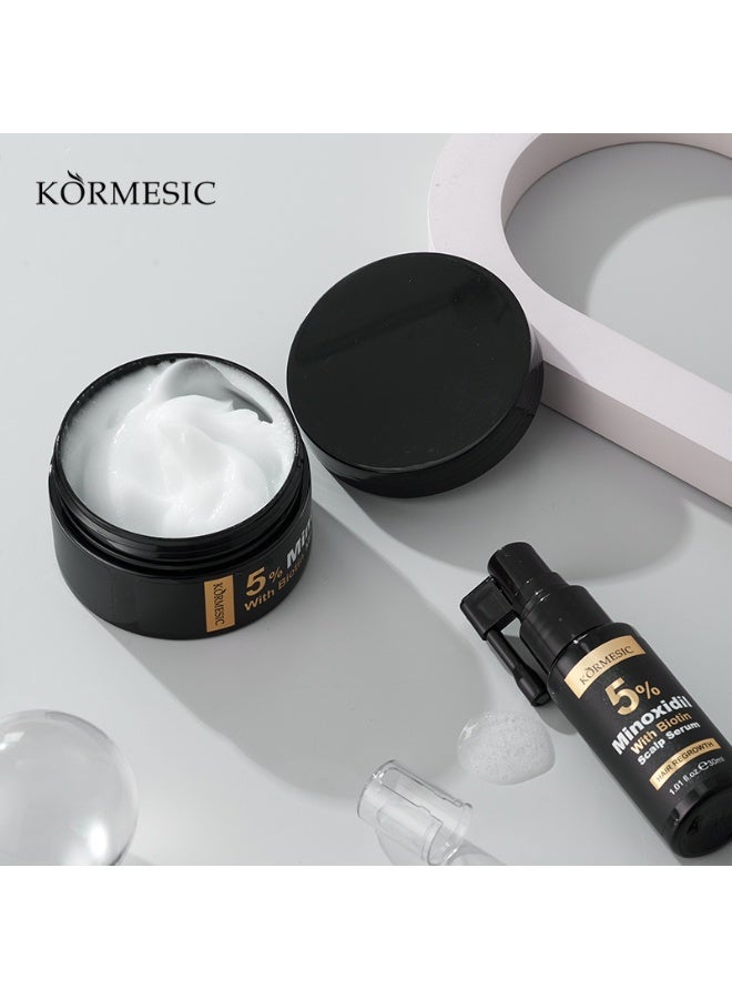 KORMESIC 5% Minoxidil Shampoo Conditioner 300ml 5% Minoxidil Scalp Massage Cream 100g 5% Minoxidil Scalp Essence Water 30ml Set - Image 5